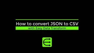 How to convert JSON to CSV