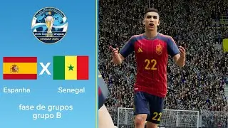 World Cup efootbal 2026 Uruguai. Fase de grupos. Grupo B. Espanha x Senegal 