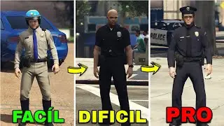 COMO SER POLICIAL NO GTA 5 SEM MODS - 3 M&Eacute;TODOS