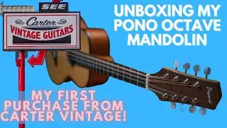 Unboxing my Pono Octave Mandolin from @CarterVintageGuitars