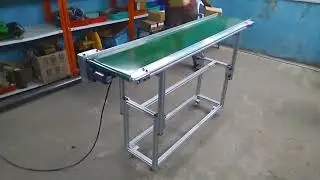 Orange Conveyor Systems - Height Adjustable PVC Belt Conveyor