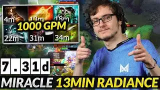 Miracle- 13min Radiance Alchemist - REAL CRAZY Tryhard Dota