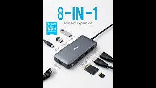 Anker 553 USB-C Hub, 8-in-1 USB C Dock.
