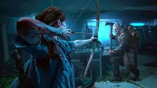 The Last of Us Part II 4К ELLIE SLASHES THE BANDITS #thelastofus #joelmiller #tlou #zombie #gaming#