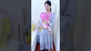 Baby Carrier Magic: Hands-Free Parenting Made Easy! #baby#shorts