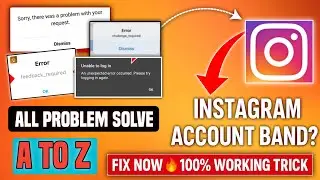 Instagram Account Banned? All Problem Solve A to Z | Niva Followers ErrorFix 100% Working Trick |
