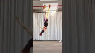 Aerial drop _ aerial yoga _yoga fly _ Khỏe đẹp mỗi ng&agrave;y _ love my body _Happy U50 _