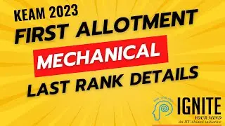 🔍 KEAM 2023 MECHANICAL  Last Rank Analysis & Cutoff Predictions! 📈