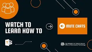 Minimize Distraction | Mute Chats in Microsoft Teams | Quick Tips