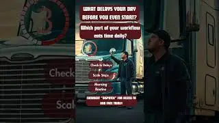 What delays you day before you even start? #drivecoresolutions #owneroperator #dispatch #trucking