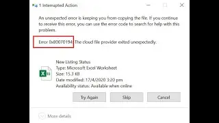 How to fix error 0x80070194 OneDrive in Windows 11