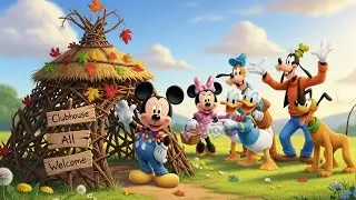 🐭🏡 Mickey Mouse Goes to His Village & Enjoys with Friends! | DreamDoodle Kids