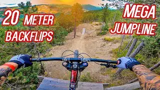 20 METER BACKFLIPS mit dem Downhill Bike! Evo Jam 2021 HYPE!