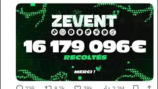 Record battu pour le ZEvent, marathon caritatif des streamers, qui d&eacute;passe les 16 millions d&rsquo;euros !