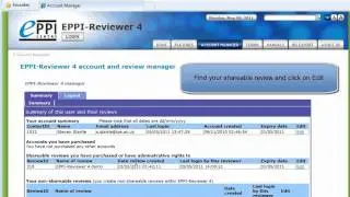 Inviting a user into your review