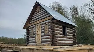 Off-grid tiny cabin build heating, Christmas light and firebrick update #20