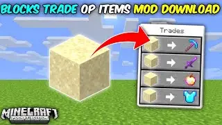 Minecraft but blocks trade op items Mod download for mcpe 1.19+ |  💯 % working |