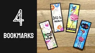 Mixed media bookmarks with Art by Marlene products