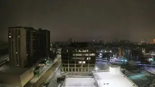 Winnipeg snow storm 2021 2 days 36hrs Timelapse