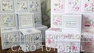 Pyramid Building Blocks Card Tutorial