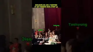 Jisoo,Ros&eacute;,Lisa,Rm and taehyung at art paradise seoul event👑#blackpink