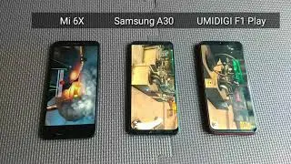 AnTuTu Test | Samsung A30 Vs UMIDIGI F1 Play vs Xiaomi Mi A2(Mi 6X)