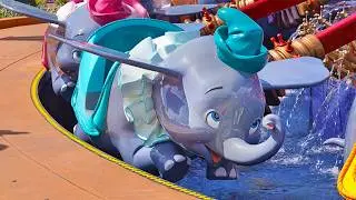 Dumbo the Flying Elephant - Hong Kong Disneyland Ride [4K60 POV]