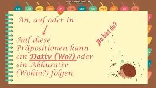ortsangaben mit dat ( Deutsch Prep 3 )