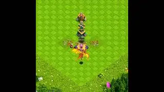 Dangerous base vs super dragon 😳 clash of clans