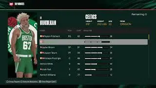 NBA 2K25 - ZE KUKULKAN IN BOSTON S*2 - BE THE ONE
