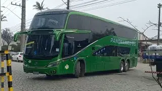 Movimento De Ônibus Na Fábrica Da Busscar Com Panorâmico DD  Da Carbus  Saindo Pra Teste 