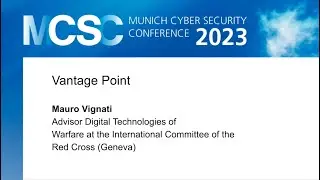 Munich Cyber Security Conference 2023 - Vantage Point by Mauro Vignati