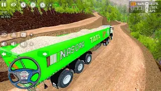 22 Wheels Big Truck offRoad Drive full Material Loaded Truck off Road Map Driving Gameplay