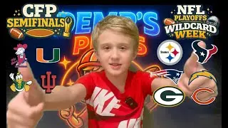 NFL Playoff Wildcard Week and CFP Semifinals! It's Playoff Time!!!