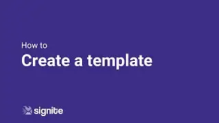 How to create a signature template