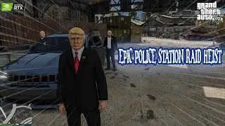 GTA 5: Ultimate Police Station Raid Heist - Insane Action! 4k gameplay