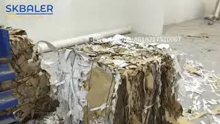 Empacadora horizontal hidr&aacute;ulica para cart&oacute;n y papel triturado | SKBALER, proveedor de China