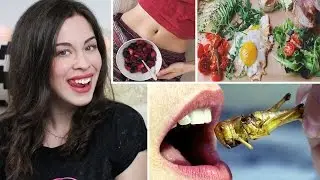 FOOD DIARY #12: Meine ERNÄHRUNG | EINE WOCHE | INSEKTEN essen, BURGER, VEGETARISCH, etc.