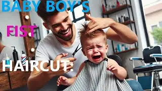 Baby boy's first haircut (in BD HAIRCUT1122) : Dad's emotional reaction