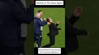 Mourinho GRABS & PINCHES Galatasaray Coach&rsquo;s Nose &ndash; Tension or Trolling? #shorts