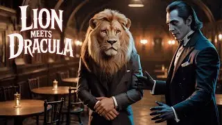 Lion Meets Dracula at the Tavern