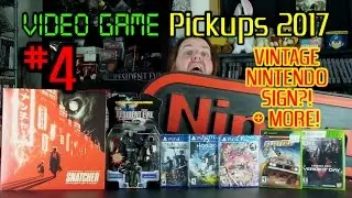 Game Pickups 2017 #4 - NINTENDO SIGN + SNATCHER OST!