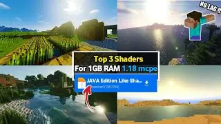 Top 3 Shaders for 1GB RAM 1.18  Minecraft Mobile RTX Graphics | Top 3 Shaders Minecraft Pe