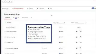 Overview  Recommendations in Thryv Marketing Center