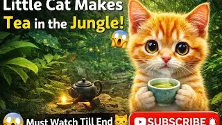 Little Cat’s Tea Party in the Jungle 🐱🌿 | Viral Cat Story