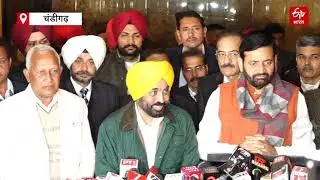 SYL पर हरियाणा-पंजाब के CM की बैठक, सैनी बोले- अच्छे माहौल में बातचीत, पंजाब के सीएम का तंज #syl