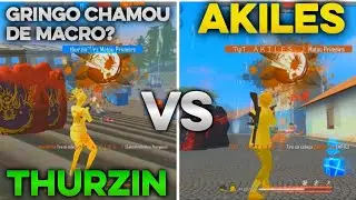 LOUD THUR X1 COM MELHOR JOGADOR GRINGO! CHAMOU DE MACRO E FOI OPRIMIDO! THURZIN VS AKILES!