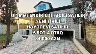 5 SOTDA 4 OTAQLI YENI TIKILI 84.000 AZN l GENCEDE SATILAN EVLER