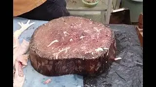 Whole chicken butchering satisfying meat cutting compilation