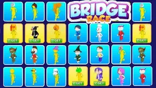 Bridge Race all skins unlocked Gameplay